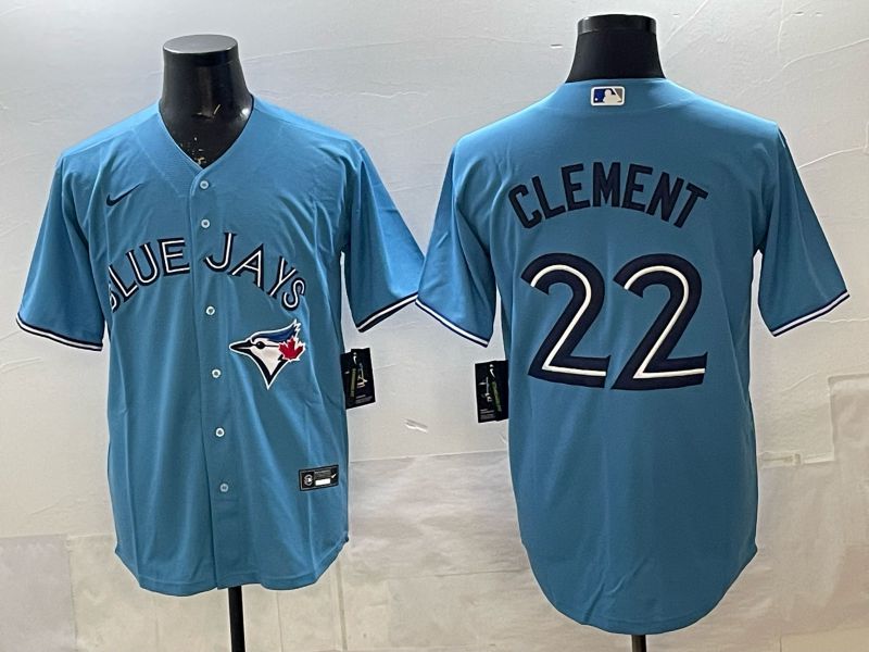Men 2025 Toronto Blue Jays #22 Clement blue Game Nike MLB Jersey 0027